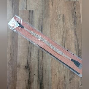 Southern Fried Chics Black and Silver Wedding Ribbon Belt